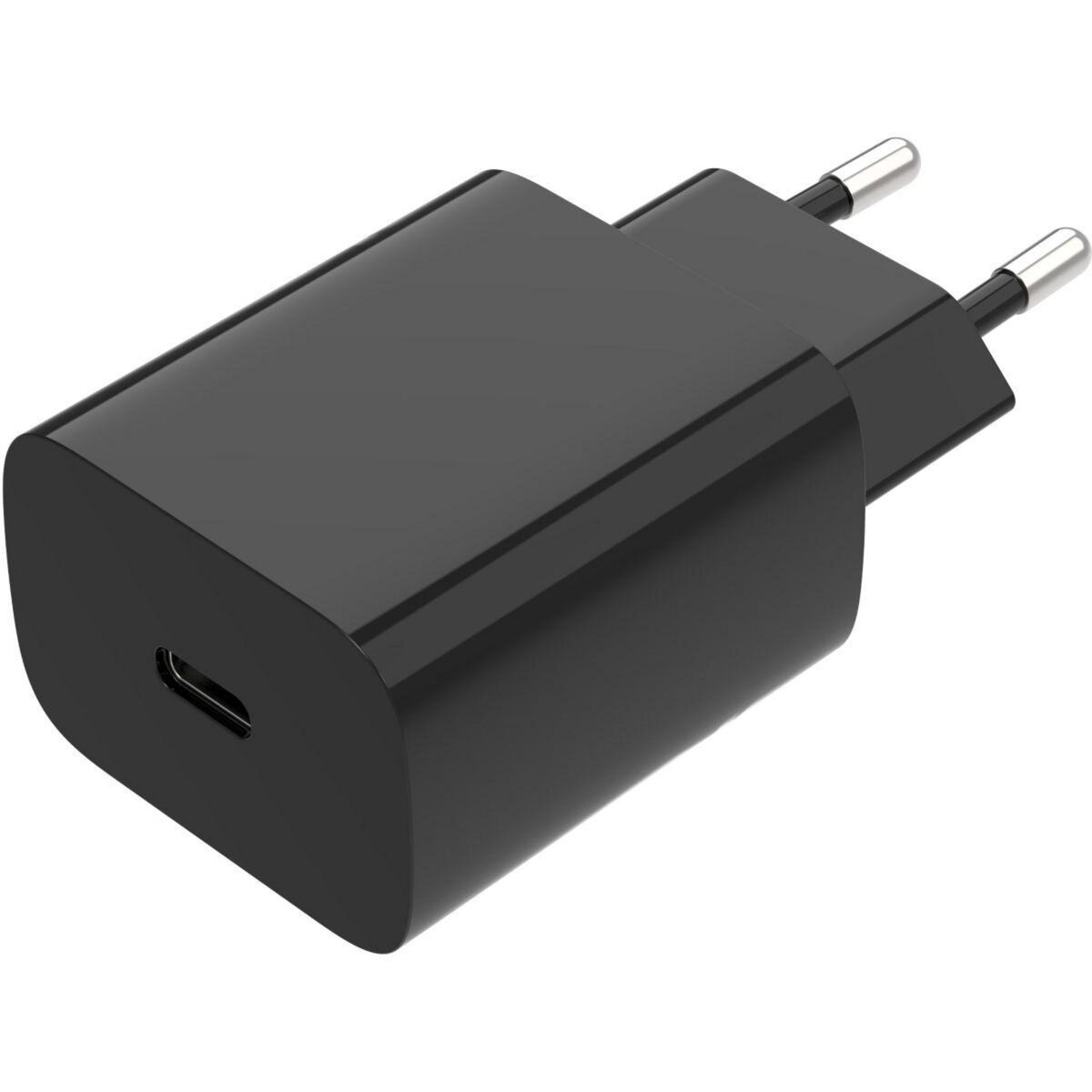 Chargeur secteur 20w usb-c + cable usb-c/usb-c 1m noir noir