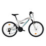 Voir la diapositive 1 : FREERIDER Vélo VTT 24'' avec cadre suspendu et fourche télescopique - 18 Vitesses Indexées via poignées tournantes indexées Grip Shift- Dérailleur arrière Shimano TY21 - Freins V-Brake en composite noire - Jantes en Aluminium avec attache rapide avant Sonnette.