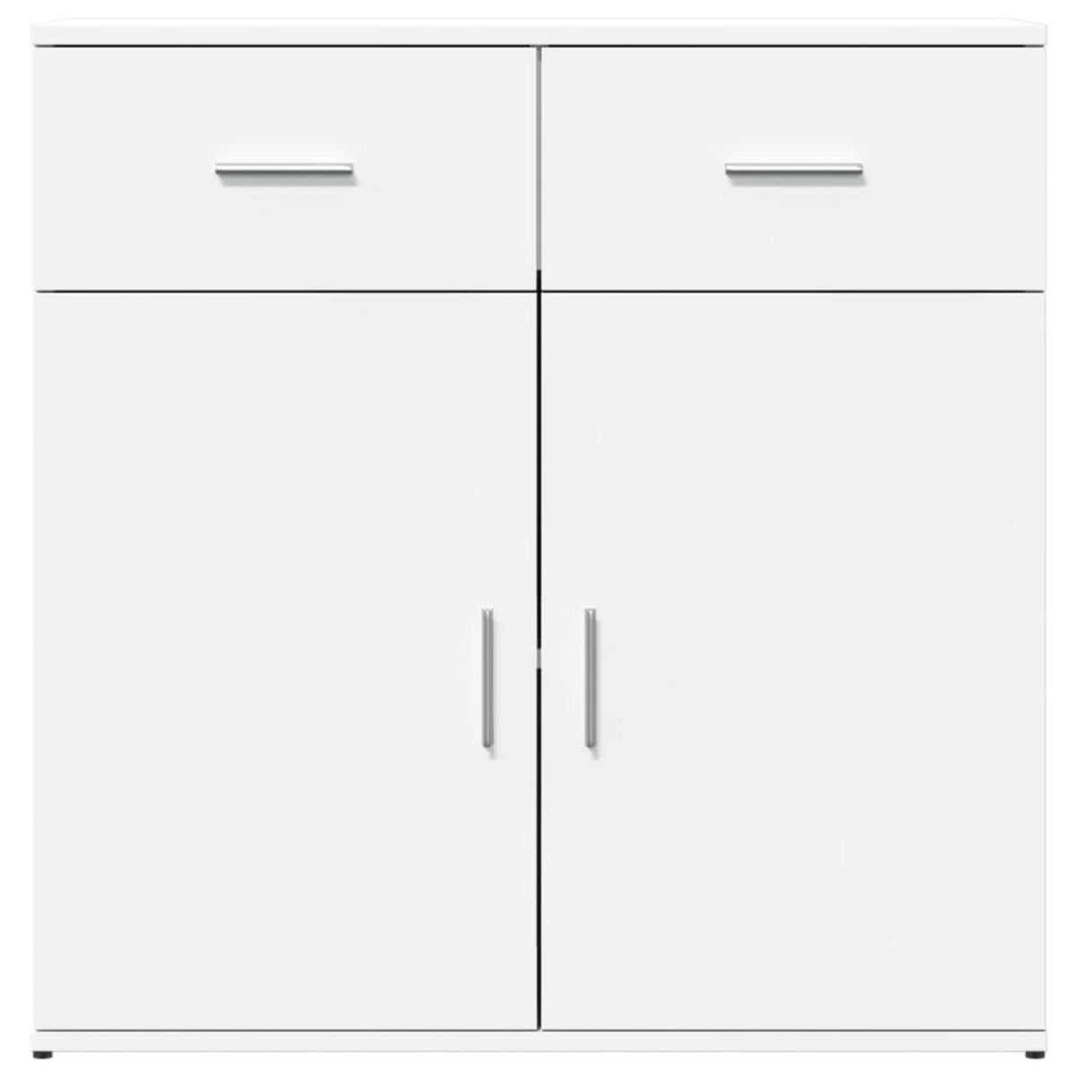 VIDAXL Buffet blanc 79x38x80 cm bois d'ingenierie