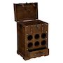 Voir la diapositive 2 : ATMOSPHERA Range-Bouteilles en Bois  Bar  58cm Marron