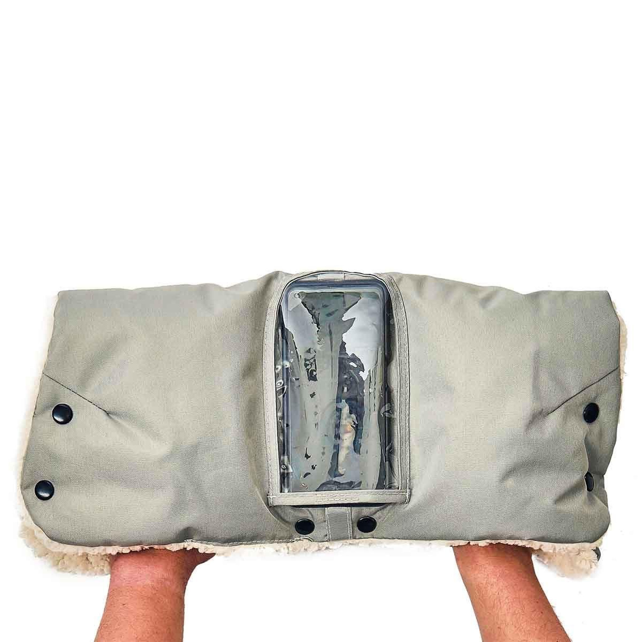 Voir la diapositive 4 : Tom & Zoé Protège-main pour poussette  bébé  47cm gris