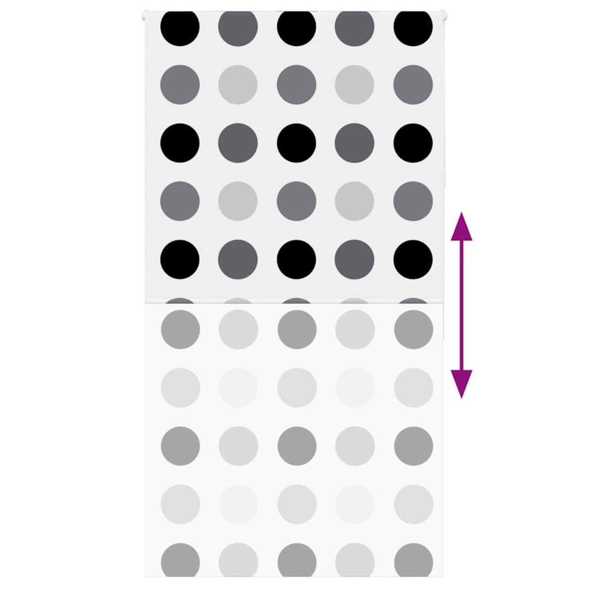 VIDAXL Store enrouleur de douche 140x240 cm largeur du tissu 136 cm