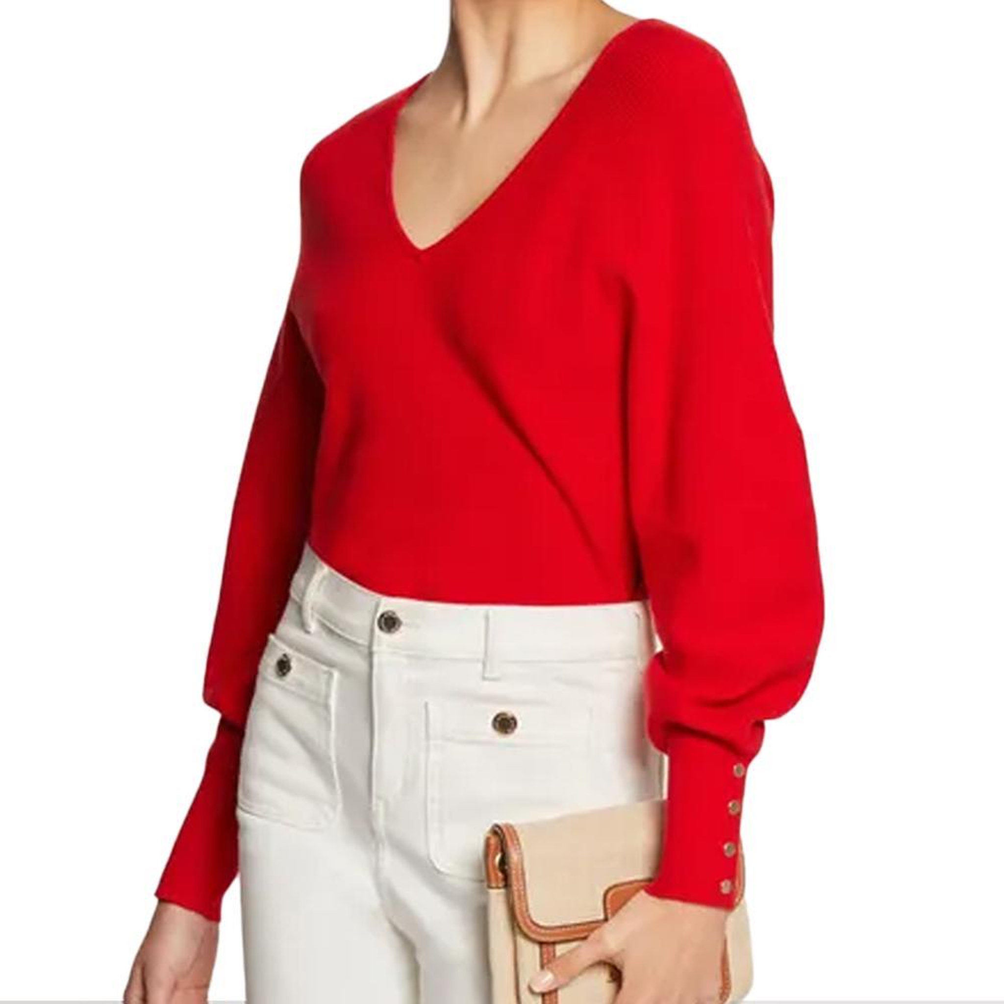 MORGAN Pull Rouge Femme Morgan MPANDA. Coloris disponibles : Rouge