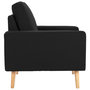 Voir la diapositive 4 : VIDAXL Fauteuil Noir Tissu