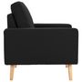Voir la diapositive 4 : VIDAXL Fauteuil Noir Tissu