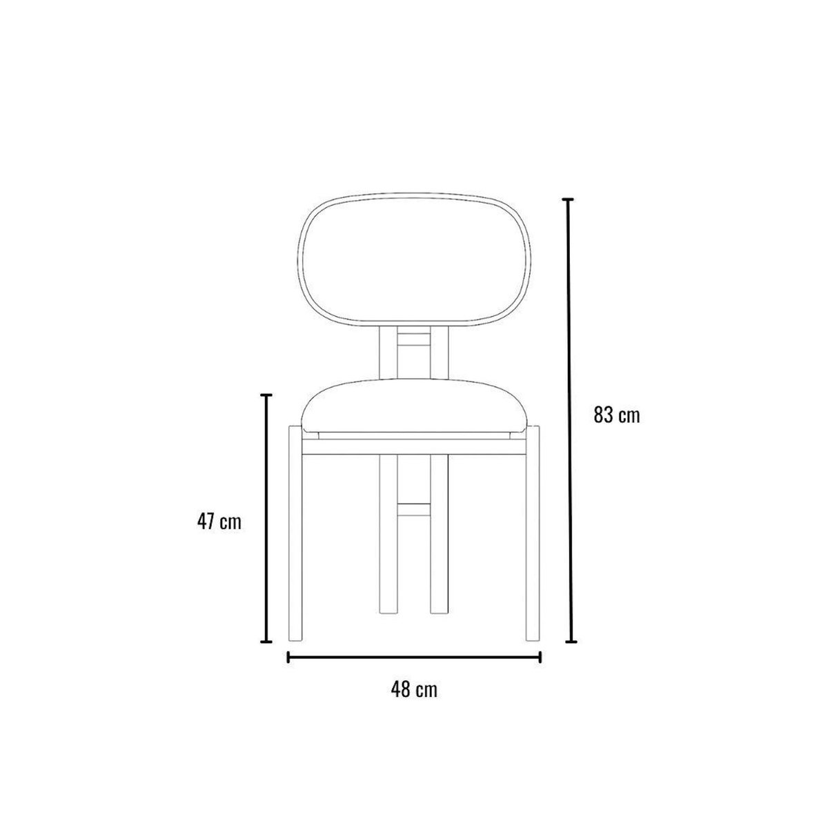 Habitat et Jardin Ensemble de chaises (2 pièces) en métal  Muriz  - Tuile rouge