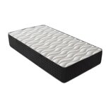 DAGOSTINO HOME Matelas 90x190 - 30cm Epaisseur - Mousse HR Très Ferme | Double Face (Été-Hiver) | Soutien Équilibré, Parfait et Tonique. Coloris disponibles : Blanc