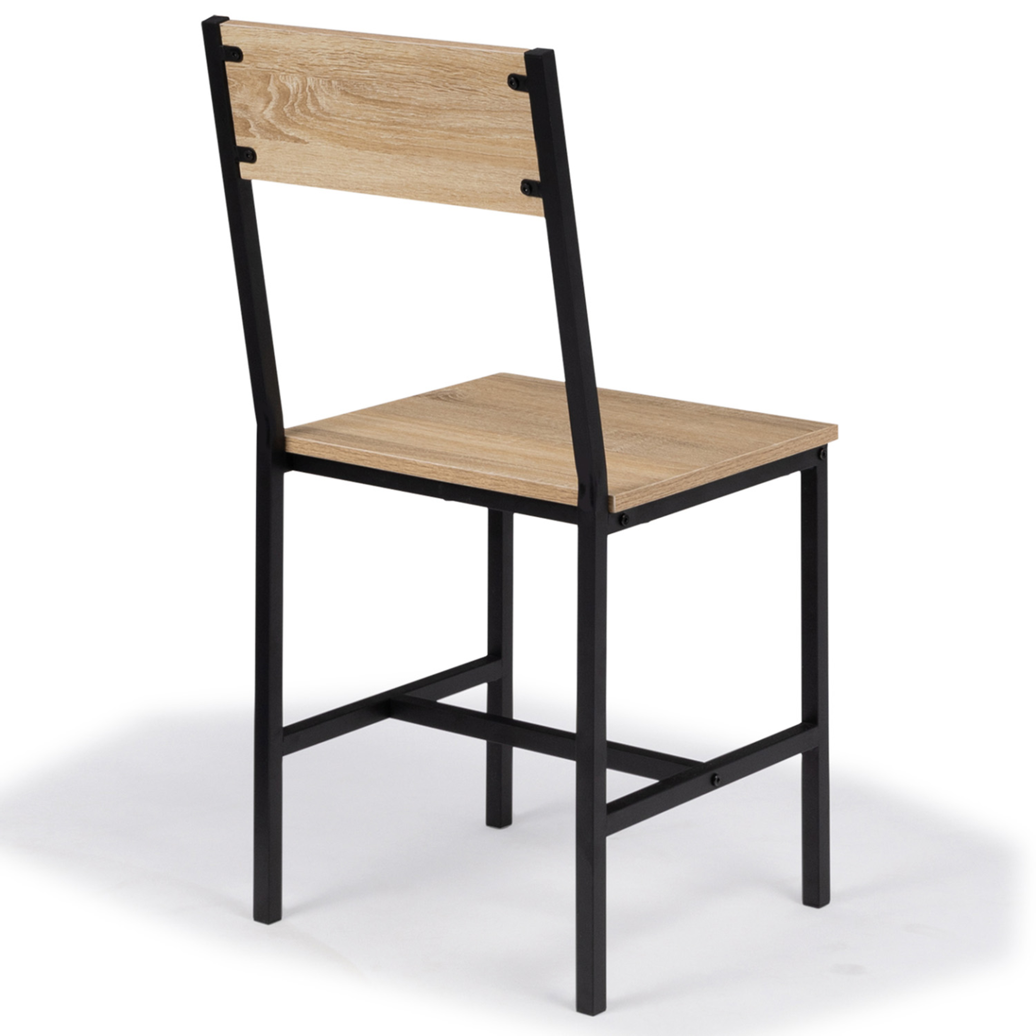 Voir la diapositive 5 : ID MARKET Lot de 4 chaises de cuisine detroit design industriel