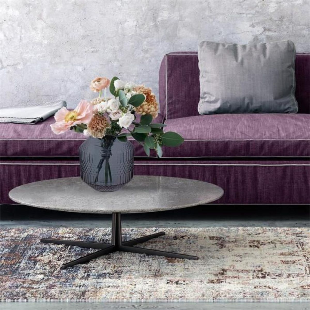 Paris Prix Vase Déco en Verre  Origami  20cm Bleu