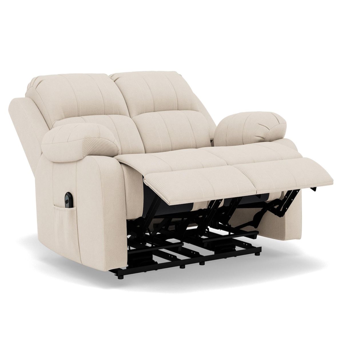 BEST MOBILIER Armand - canapé 2 places relax électrique en velours côtelé