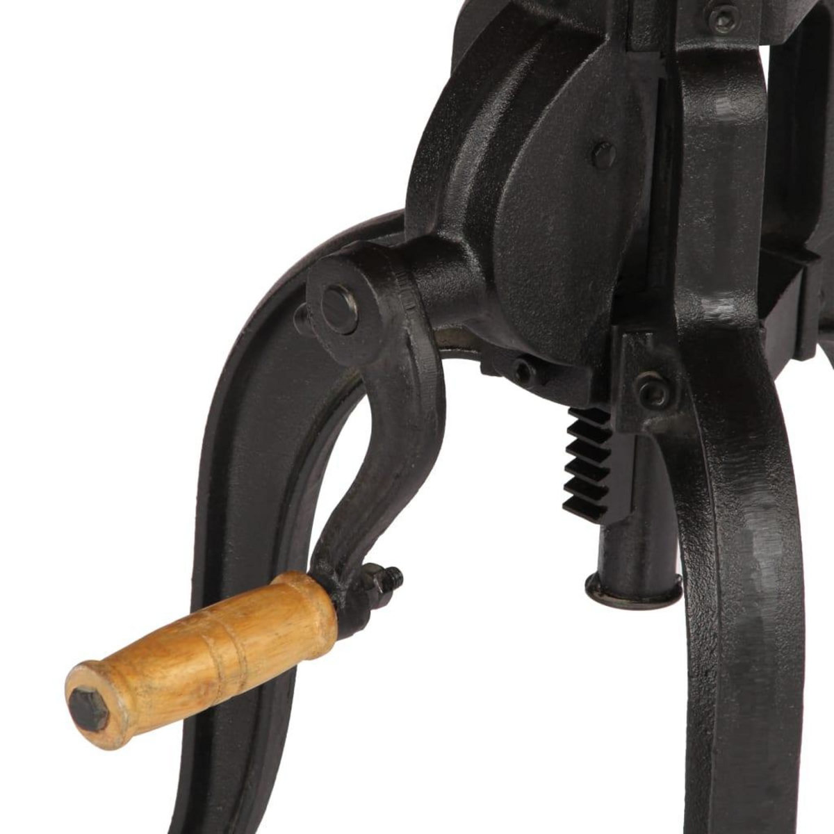 VIDAXL Table d'appoint 45x (45-62) cm Bois de recuperation et fonte