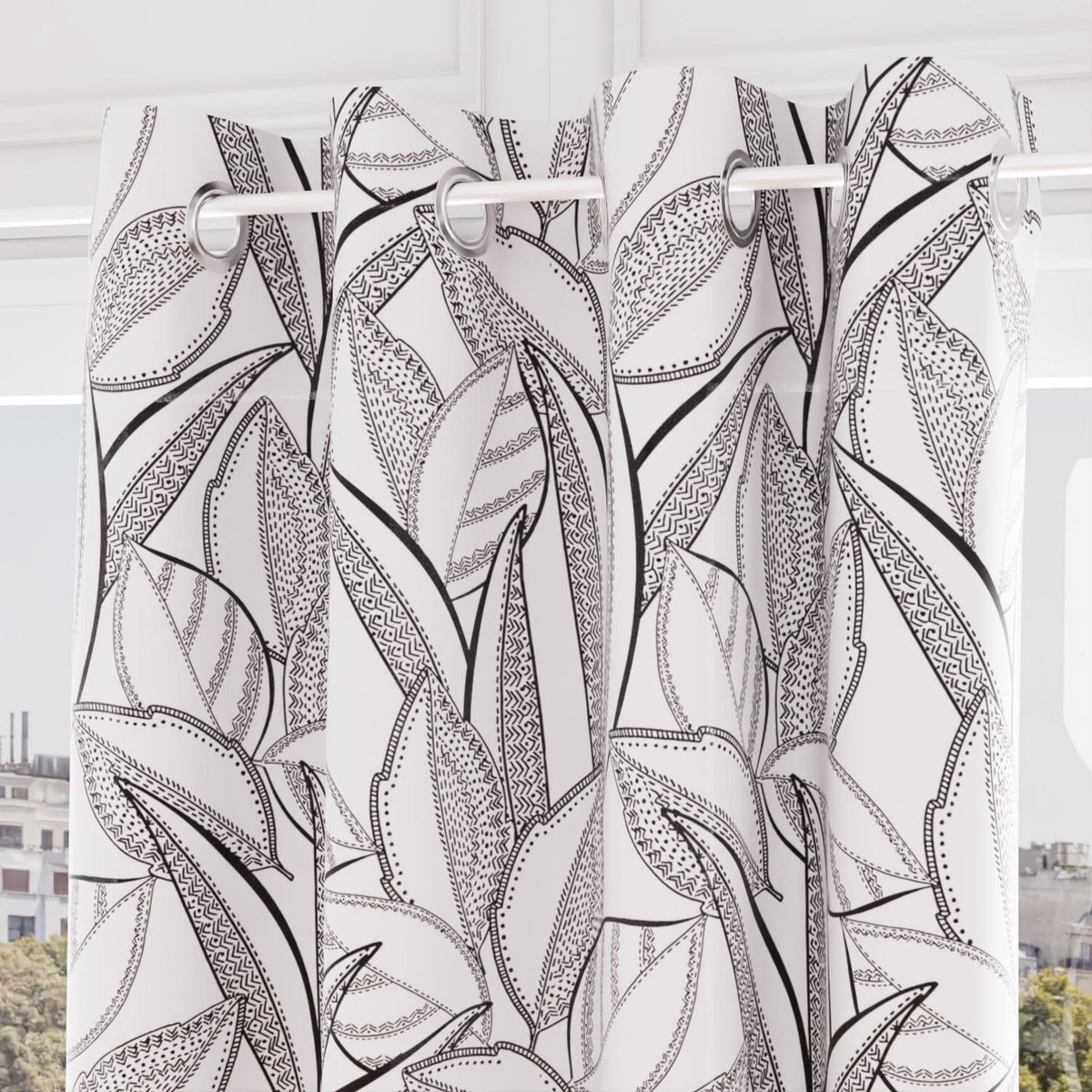 SOLEIL D'OCRE Voile à oeillets pur coton 135x250 cm TOGO, par Soleil d'ocre