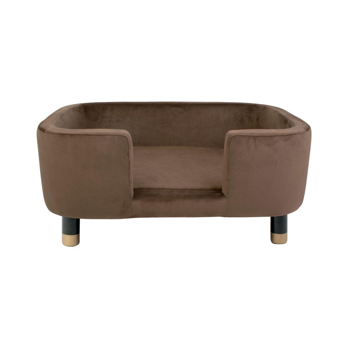 Leitmotiv Panier à chien Royal Velours sur pieds - Marron