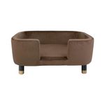 Leitmotiv Panier à chien Royal Velours sur pieds - Marron