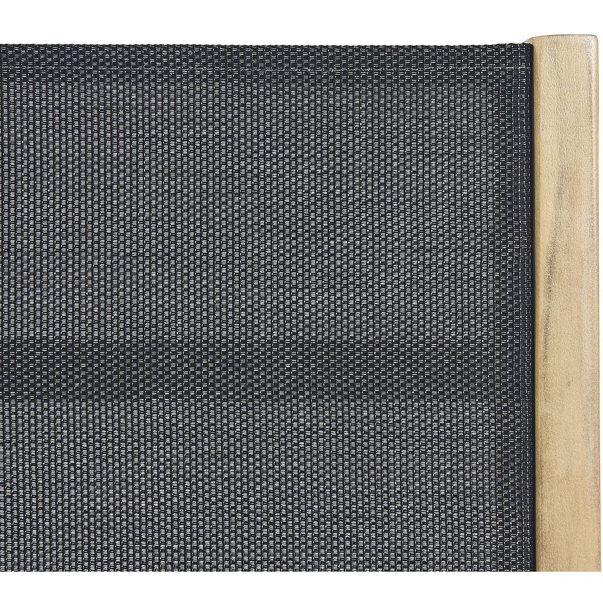 GARDENSTAR Fauteuil de jardin en bois d'accacia et textilène