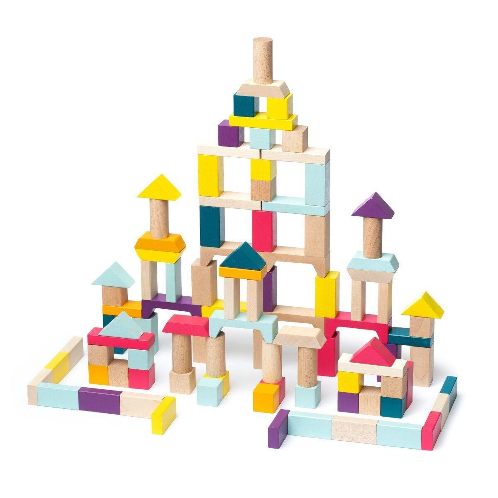 Voir la diapositive 4 : Jamara Jouet en bois kidiwood cubes en bois mélange détonnant 100 parties