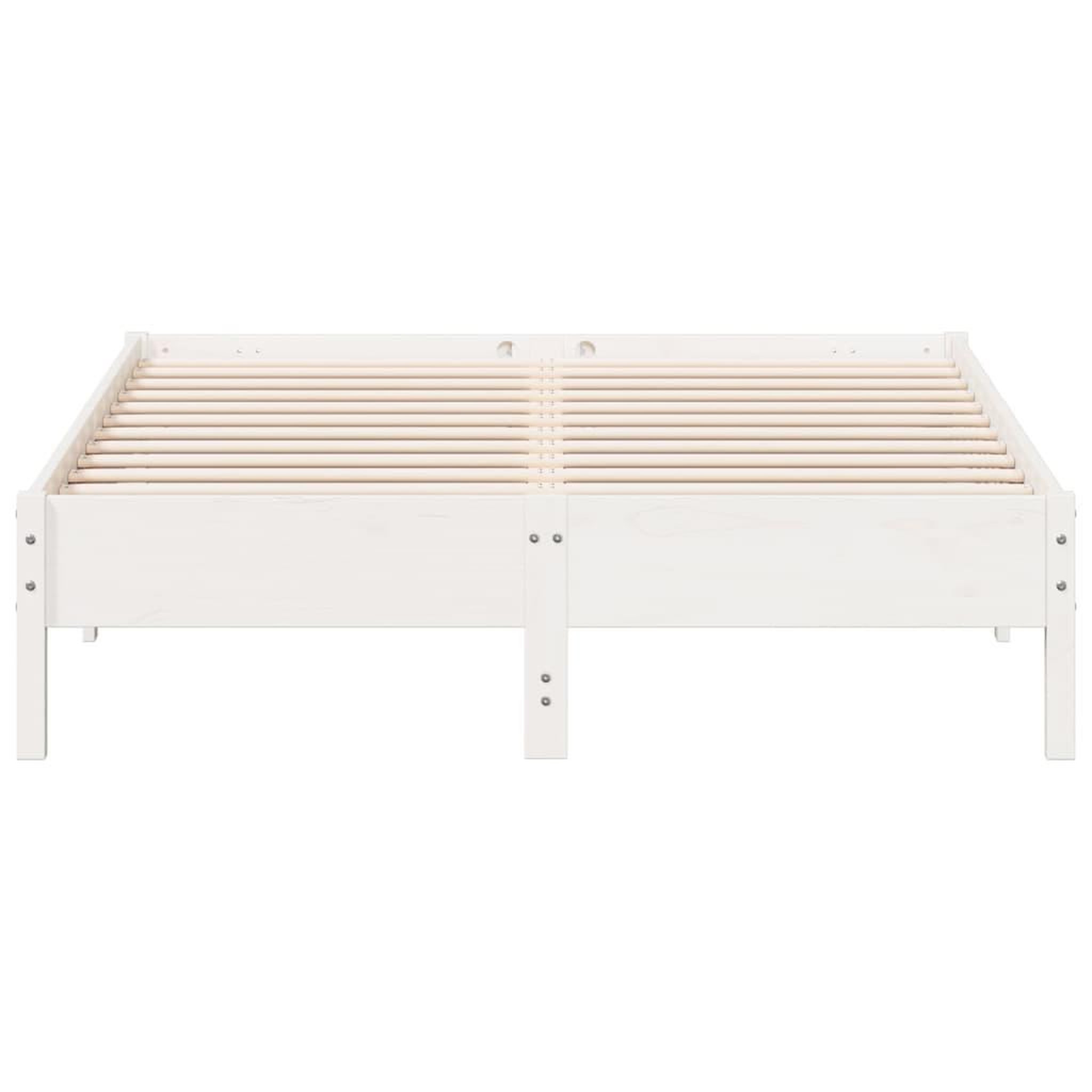 Voir la diapositive 4 : VIDAXL Cadre de lit sans matelas blanc 120x200 cm bois de pin massif