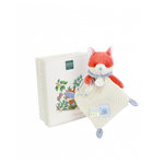 DOUDOU ET COMPAGNIE Doudou plat hochet billes - Renard Romarin - 21 cm