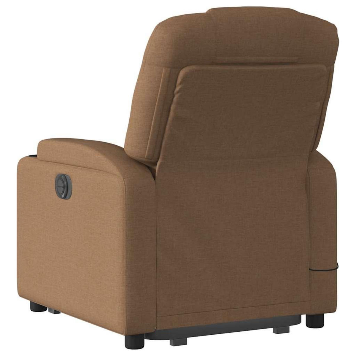 VIDAXL Fauteuil inclinable de massage electrique Marron Tissu