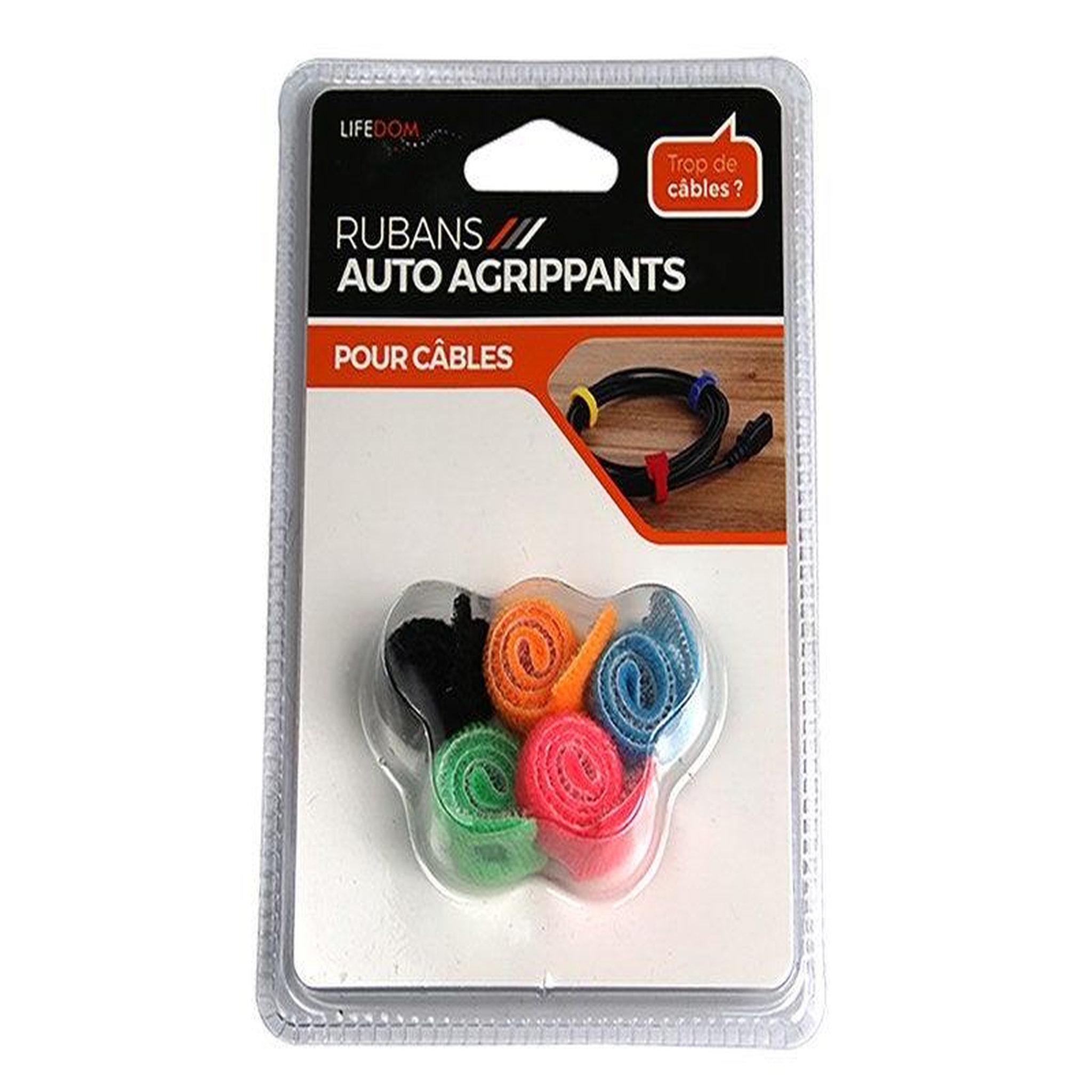 ZENITECH Lot de 5 attaches-câbles adhésifs