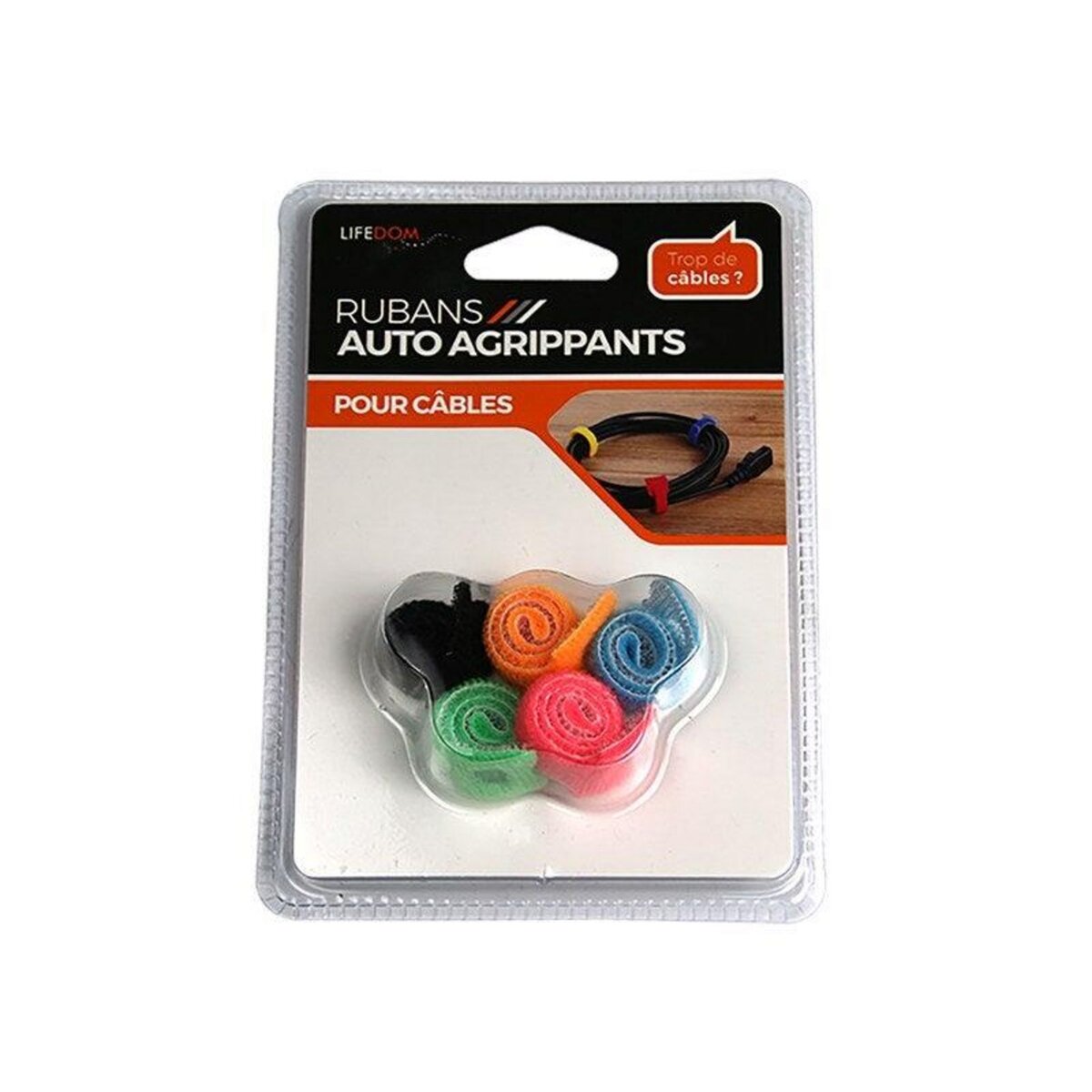 ZENITECH Lot de 5 attaches-câbles adhésifs