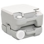 Voir la diapositive 5 : VIDAXL Toilette de camping portable gris et blanc 10+10 L PEHD