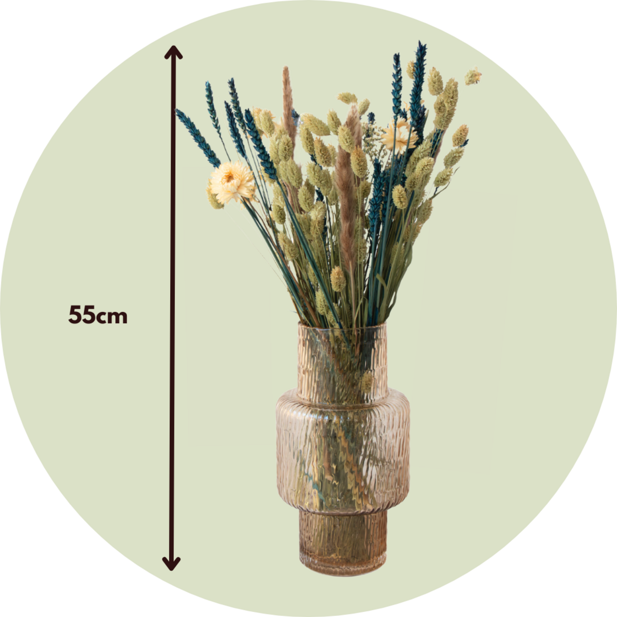 PLANT IN A BOX Fleurs séchées - Bouquet 'Trendy Cool'