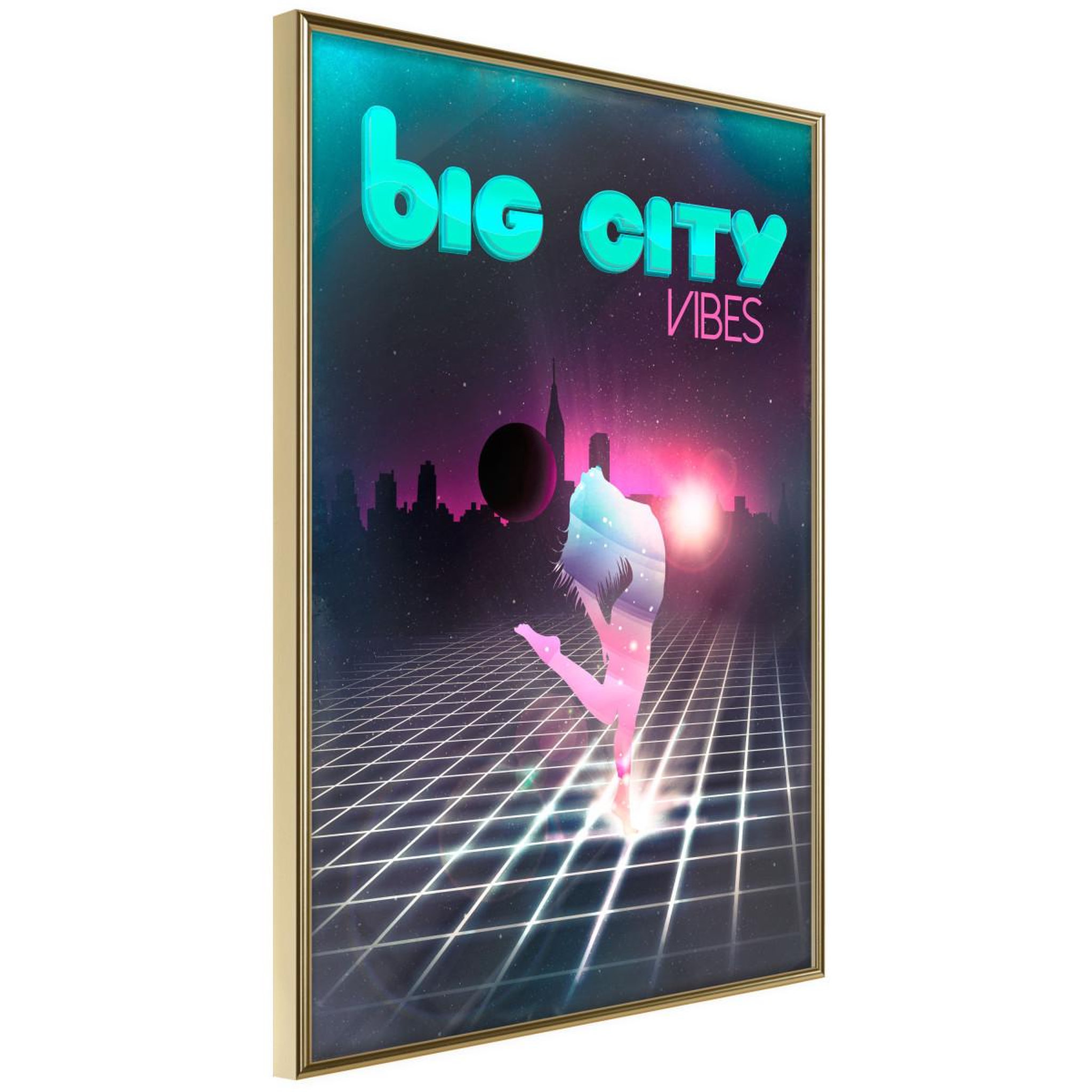 Voir la diapositive 1 : Paris Prix Affiche murale encadrée  night fever