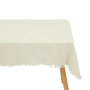 Voir la diapositive 1 : ATMOSPHERA Nappe en Gaze de Coton  Vela  150x250cm Blanc Chaud