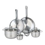 ELO Ensemble de 2 Poêles de cuisson 28 et 32 cm et 3 faitouts 12, 16 et 24 cm Elo Profi Brillant