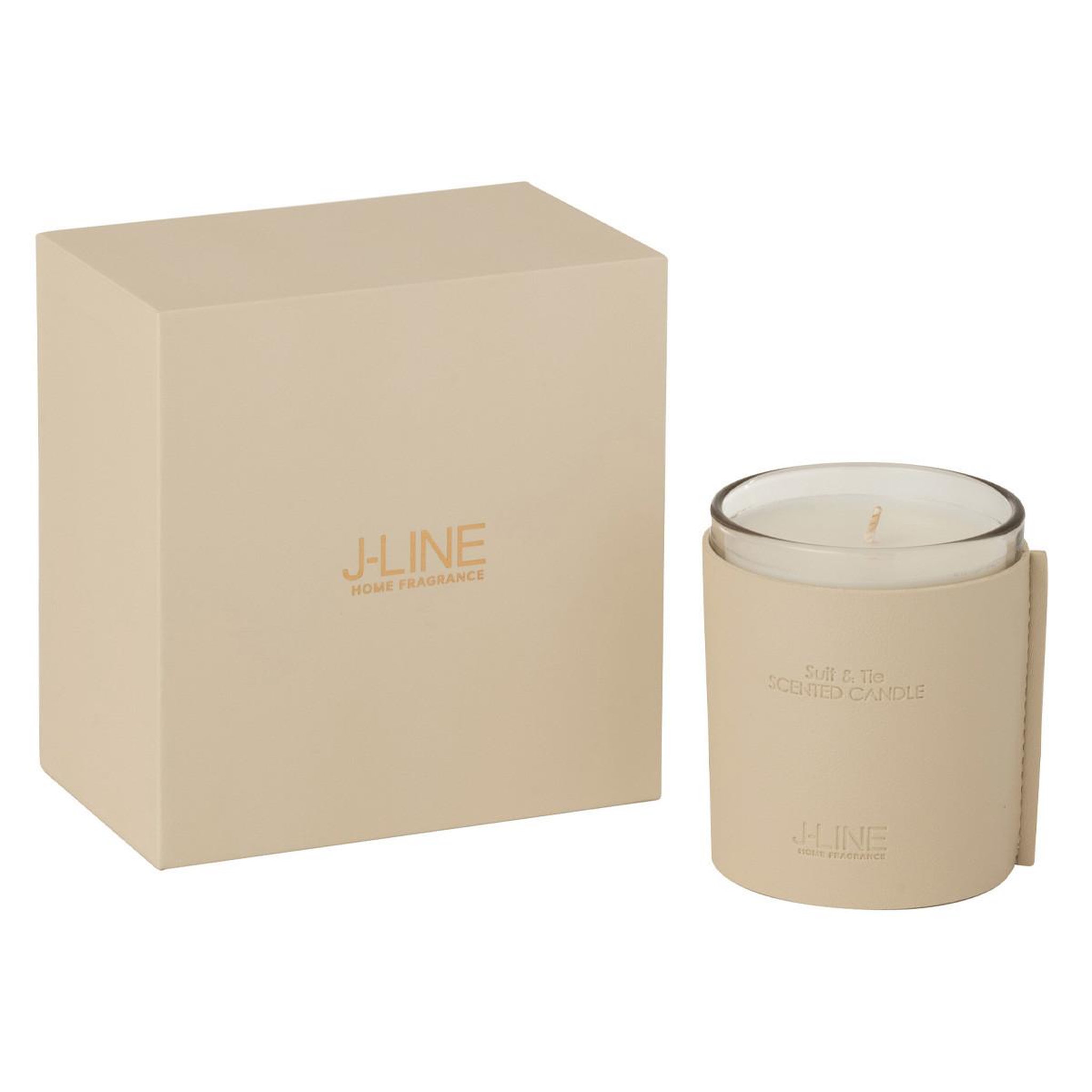 Voir la diapositive 2 : J-LINE Bougie parfumée  scented  14cm suit & tie