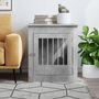 Voir la diapositive 3 : VIDAXL Meuble de cage pour chiens gris beton 64,5x80x71 cm