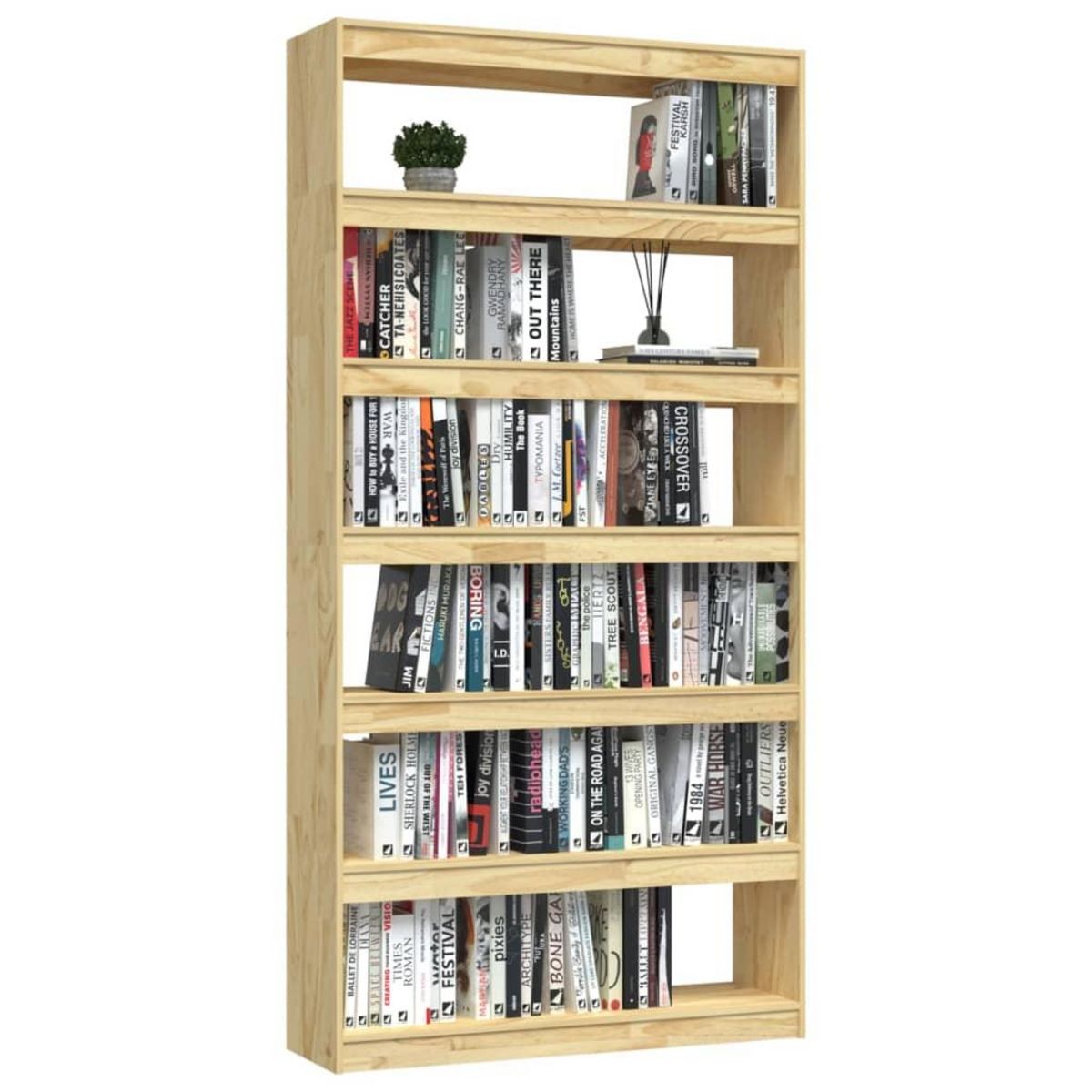 VIDAXL Bibliotheque/Separateur de piece 100x30x200 cm pin massif