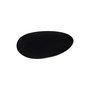 Voir la diapositive 2 : SECRET DE GOURMET Lot de 6 Assiettes de Présentation  Galet  33cm Noir