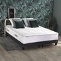 Voir la diapositive 2 : IDLITERIE Ensemble matelas Ressorts 7 zones H28cm + sommier PALACIO FABRICATION FRANCAISE
