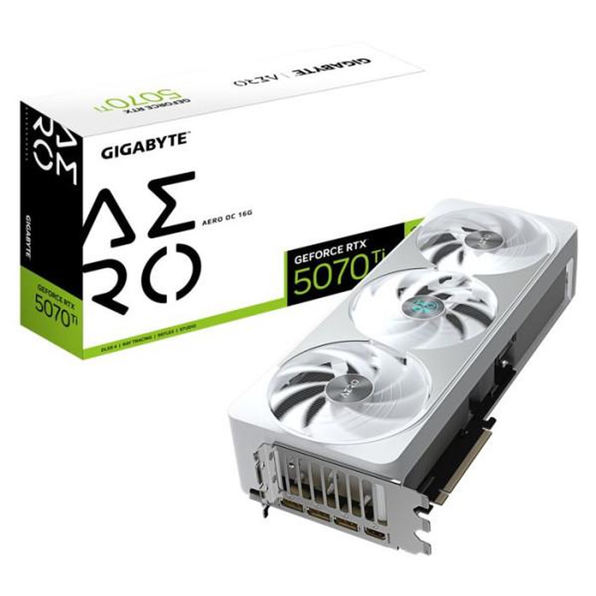 Gigabyte Carte graphique - gigabyte - geforce rtx 5070 ti aero oc - 16 go gddr7 - 256 bits - pci-e 5.0