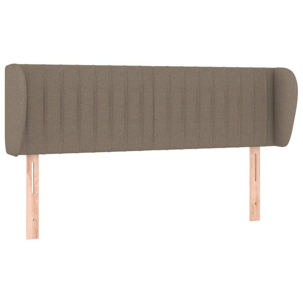 VIDAXL Tete de lit avec oreilles Taupe 147x23x78/88 cm Tissu