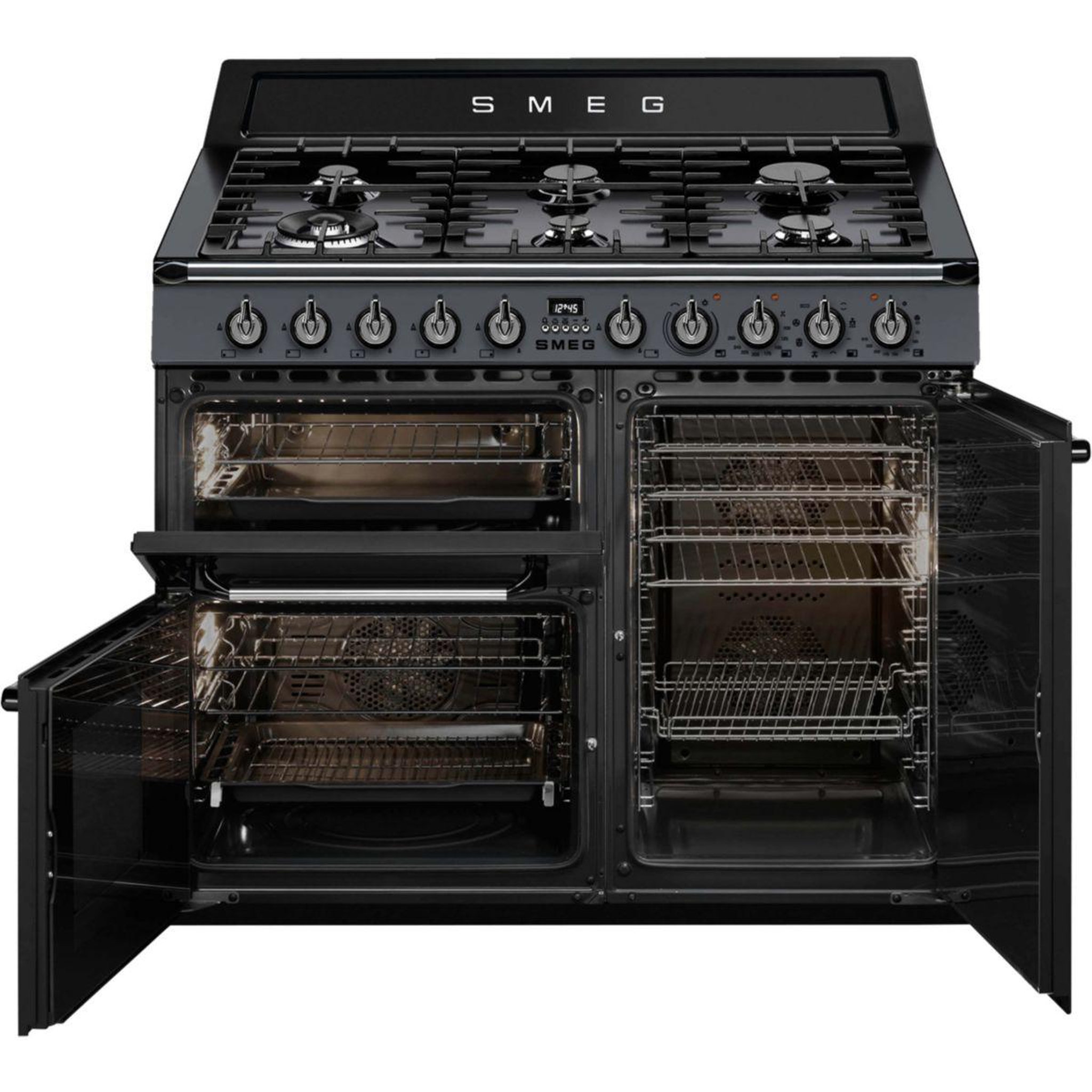 Voir la diapositive 2 : SMEG Piano de cuisson gaz tr103gr