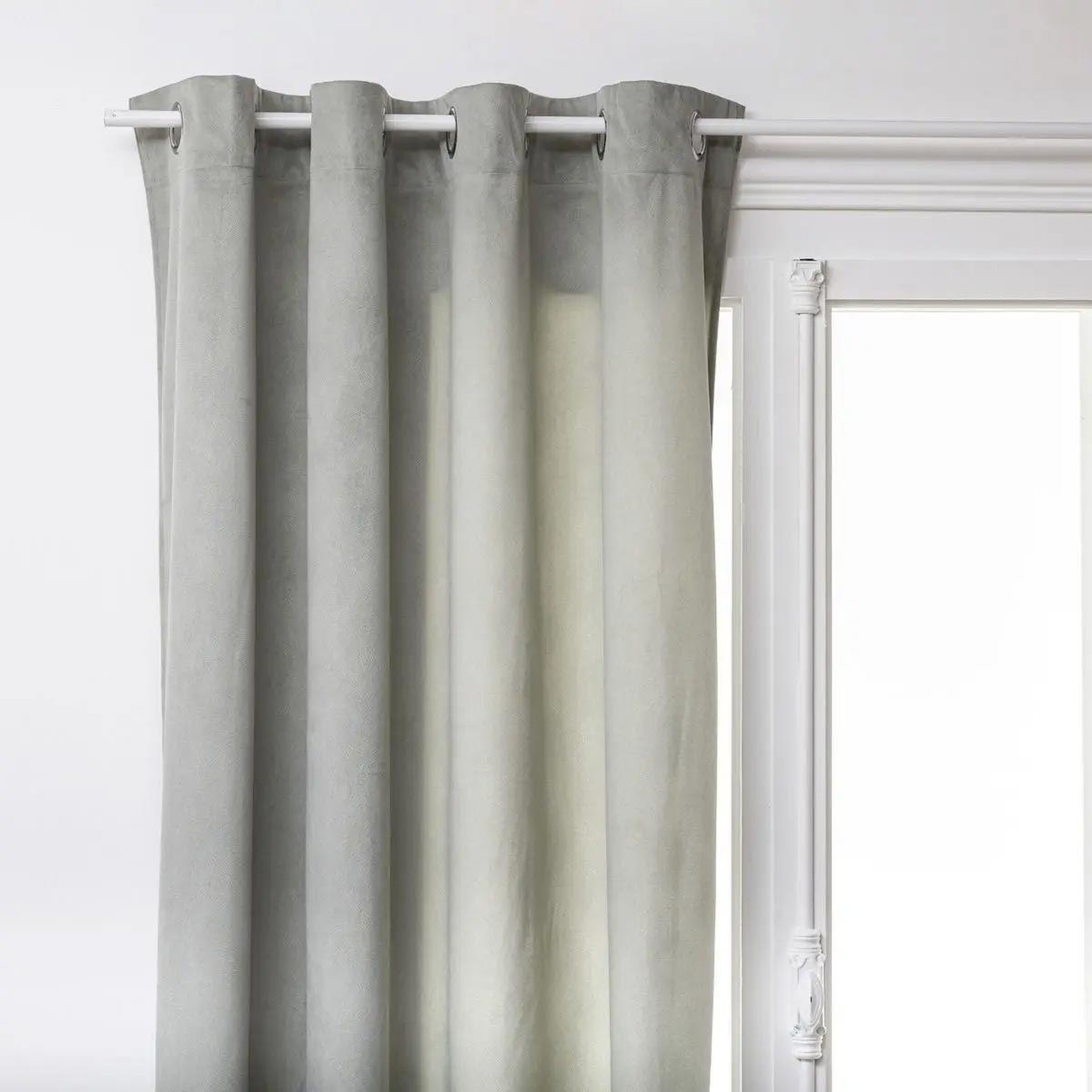ATMOSPHERA Rideau tamisant  lilou  140x260cm vert céladon