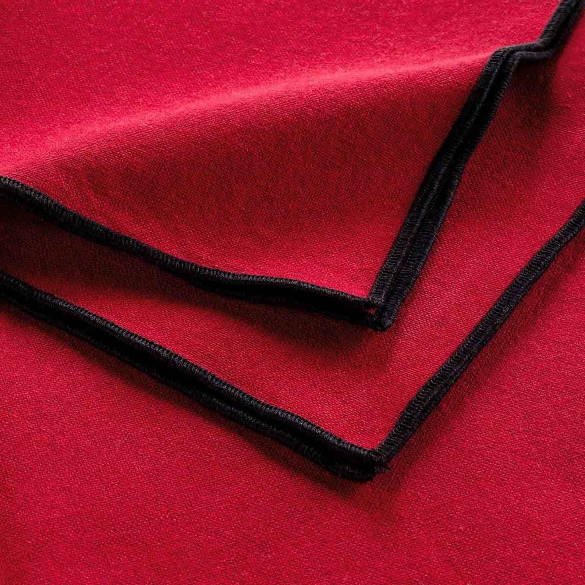 Voir la diapositive 2 : Douceur d'Intérieur Lot de 3 serviettes de table  mistraline  40x40cm bordeaux