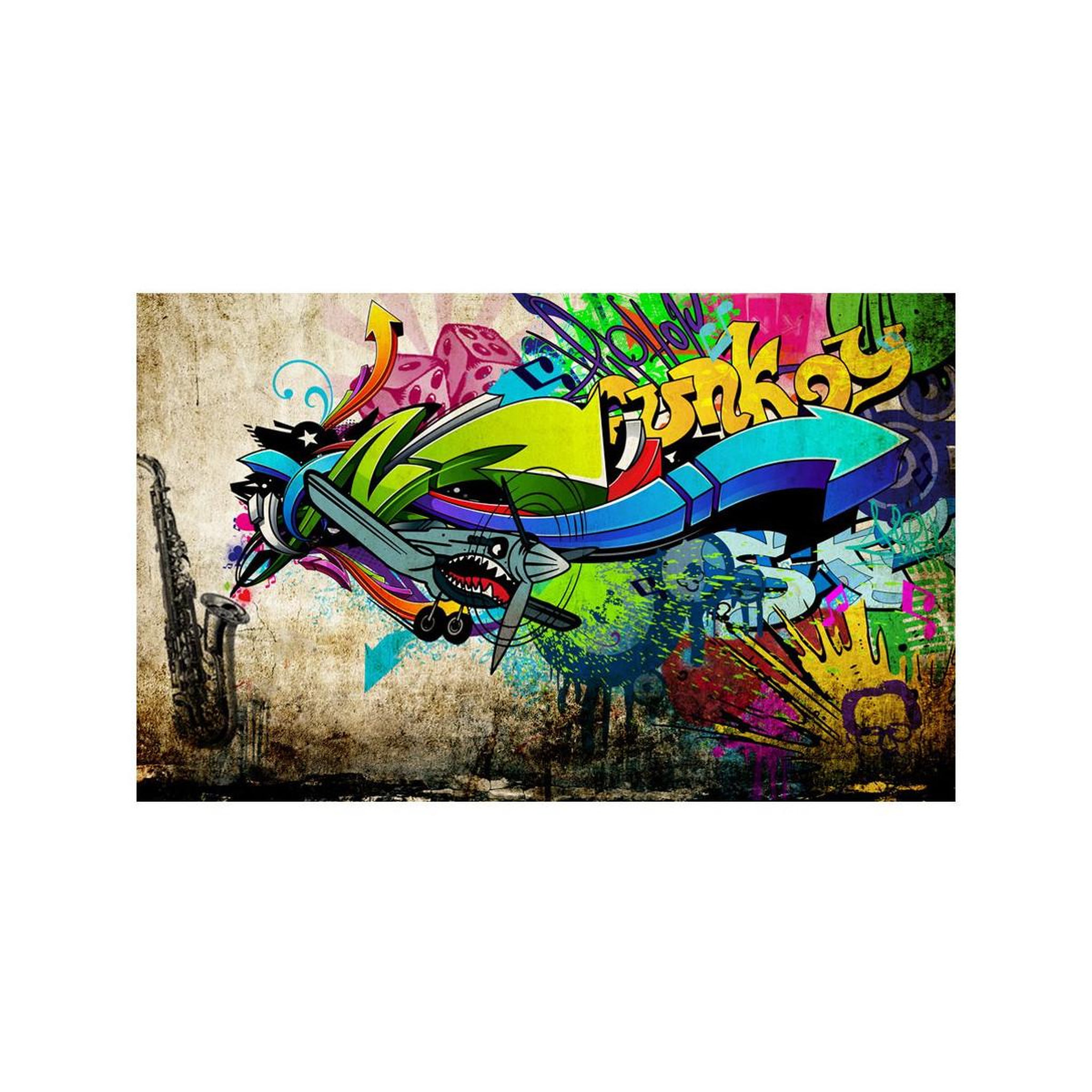 Voir la diapositive 2 : Paris Prix Papier peint  funky graffiti