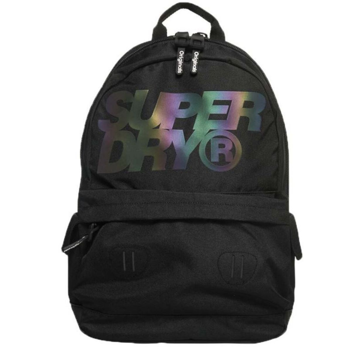 SUPERDRY Sac à dos 1 compartiment Superdry noir et écriture multicolor 