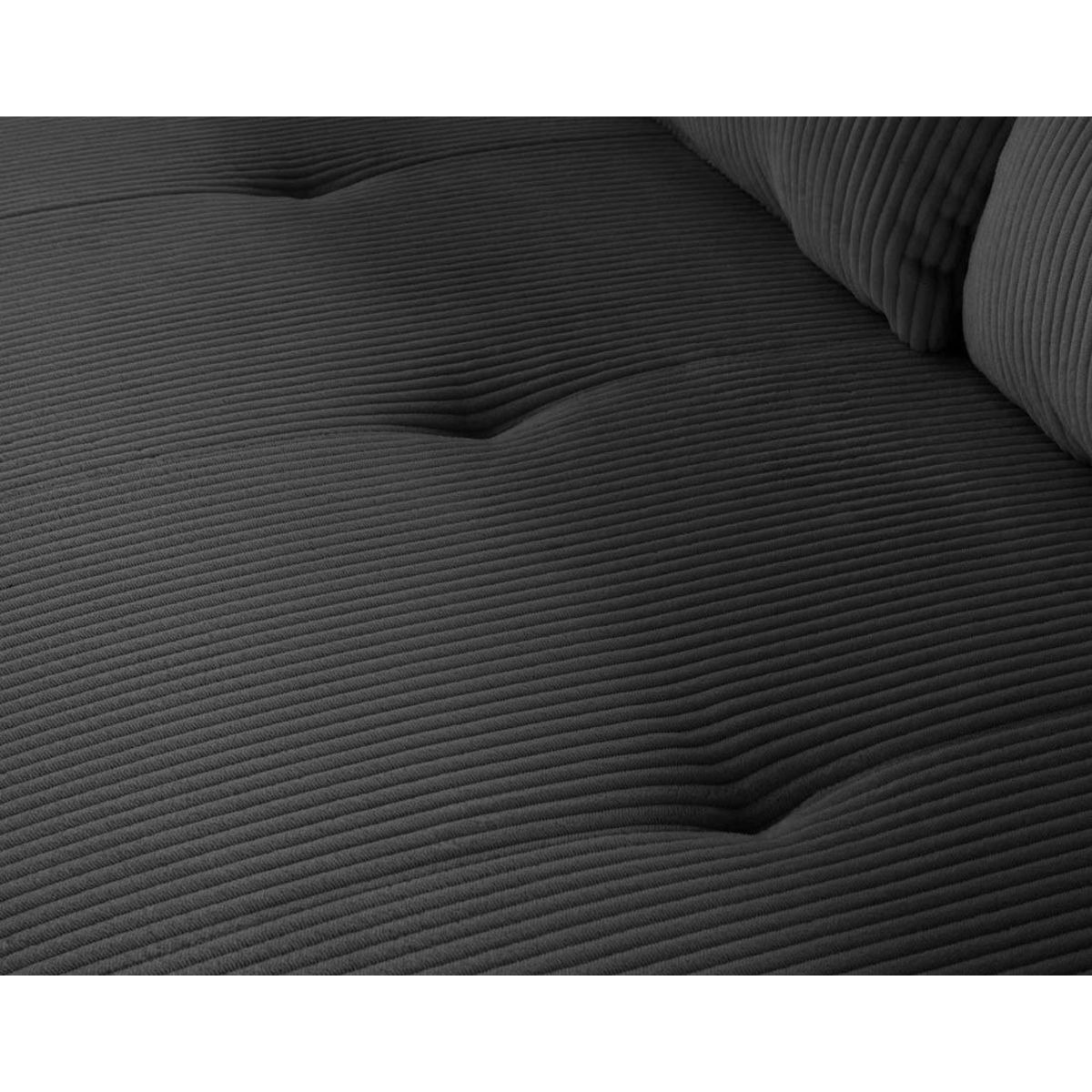 LISA DESIGN Onyx - canapé droit 3 places - en velours côtelé