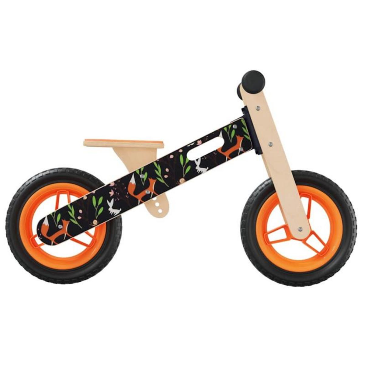 VIDAXL Vélo d équilibre pour enfants imprimé orange