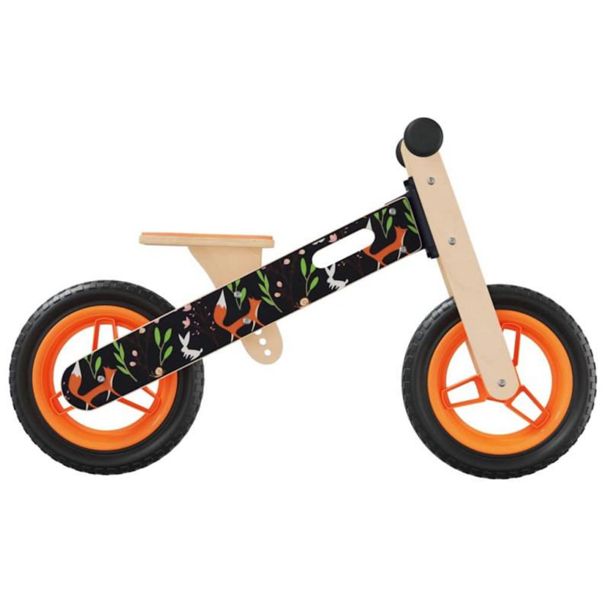VIDAXL Vélo d équilibre pour enfants imprimé orange