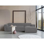 Voir la diapositive 3 : BEST MOBILIER Felix - canapé modulable d'angle droit 4 places en tissu texturé