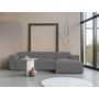 Voir la diapositive 3 : BEST MOBILIER Felix - canapé modulable d'angle droit 4 places en tissu texturé