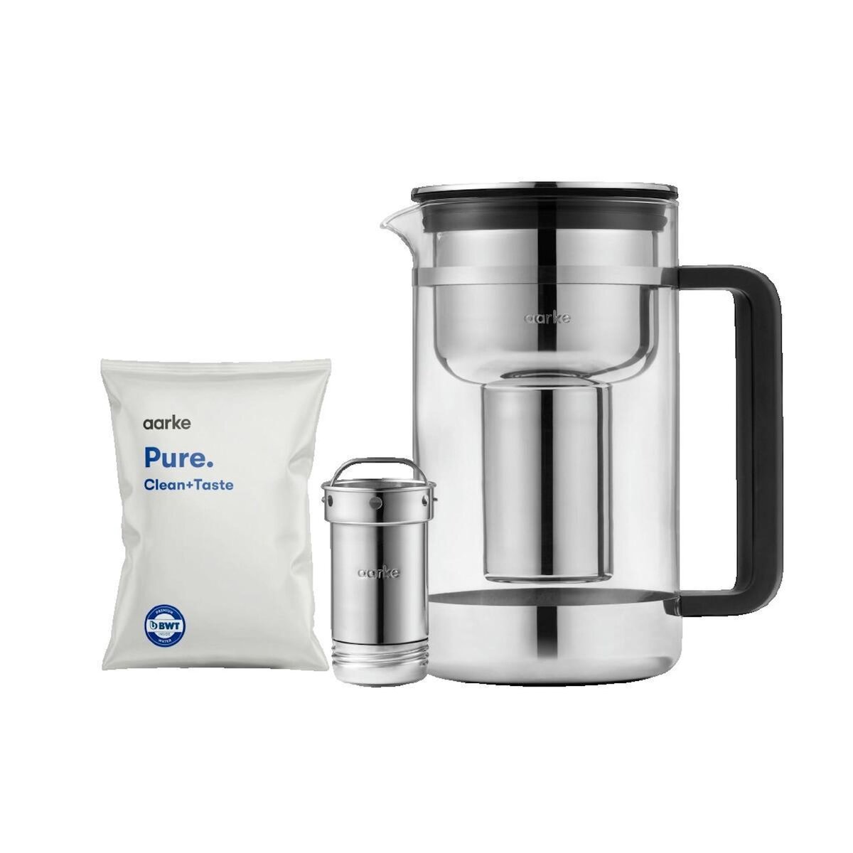 AARKE Carafe filtrante Aarke Purifier Large 2,84 L Argent