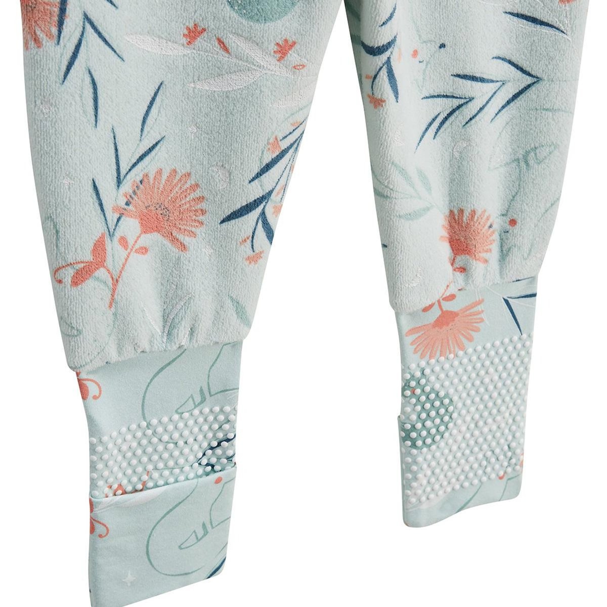 Petit Béguin Pyjama enfant 2 pièces en velours à pieds retroussables Dina