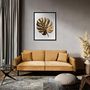 Voir la diapositive 2 : The Home Deco Factory Canapé convertible en velours Bryne - 3 Places - Ocre